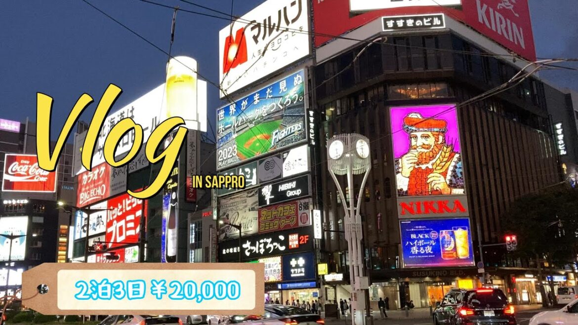 【vlog】格安２泊３日レンタカー付。札幌旅行。