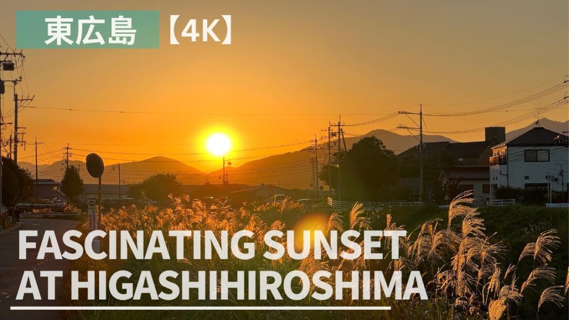 【4K】 東広島 Chasing  Fascinating Sunset  at Higashihiroshima Japan