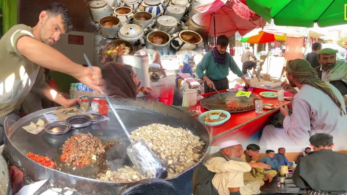 Breakfast in Kabul Pole Khishti | What Afghans eating in Nashta | Street food Early morning in Kabul Breakfast in Kabul Pole Khishti | What Afghans eating in Nashta | Street food Early morning in Kabul