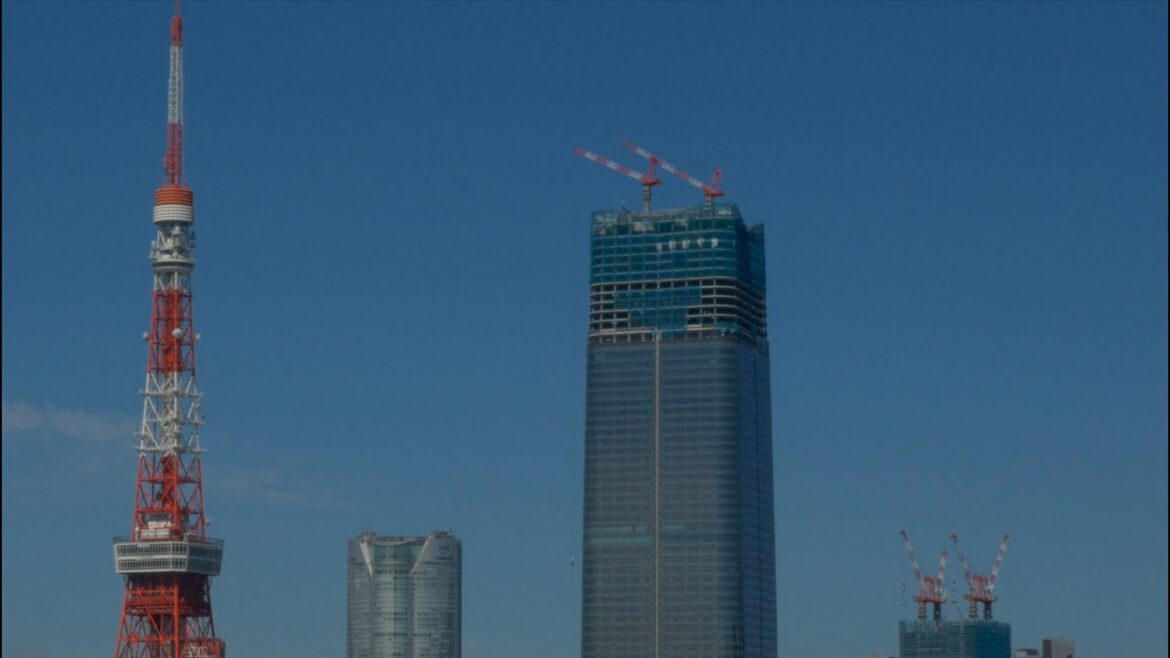 LIVE 日本一の高さに建設中 虎ノ門・麻布台プロジェクトの超高層ビル/2022.10.17 Live cam  Toranomon Azabudai