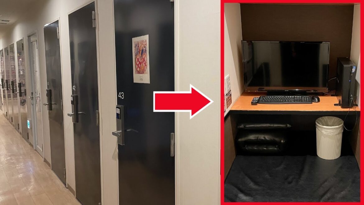 ネットカフェに泊まってみた😴 − 日本最大級の完全個室 ネットカフェに泊まってみた😴 − 日本最大級の完全個室