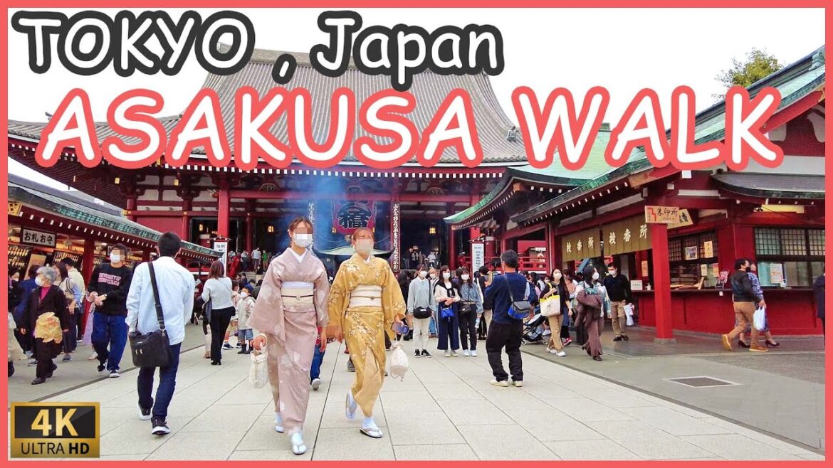 Asakusa walk - Tokyo walk 4K,Japan