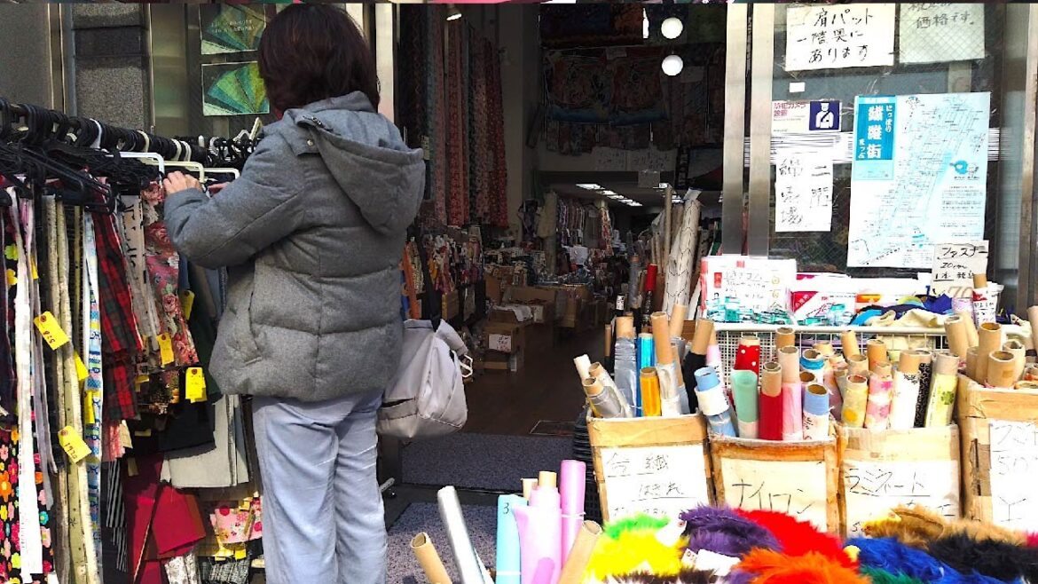 Nippori Fabric Town（Nippori seni-gai）Tokyo Japan