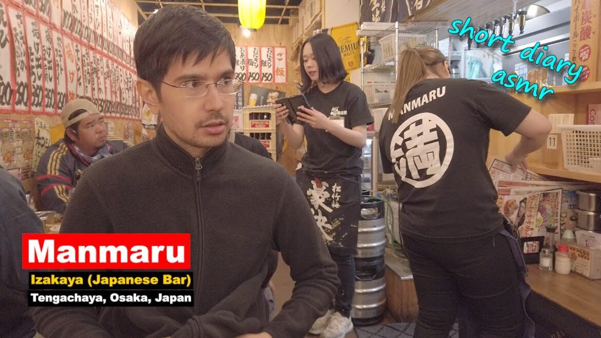 Manmaru Japanese Izakaya Restaurant Osaka ASMR ⛩️ Explore Japan Trip Travel Vlog, Episode 22.3 Manmaru Japanese Izakaya Restaurant Osaka ASMR ⛩️ Explore Japan Trip Travel Vlog, Episode 22.3