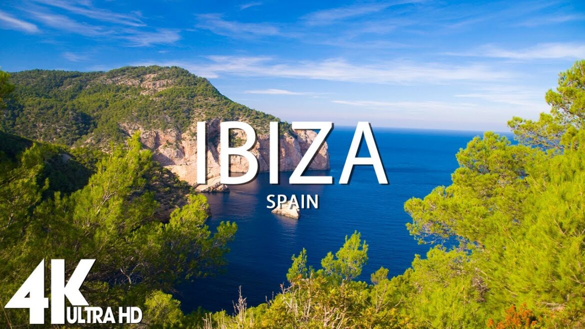 FLYING OVER IBIZA (4K UHD) - Relaxing Music Along With Beautiful Nature Videos - 4K Video HD
