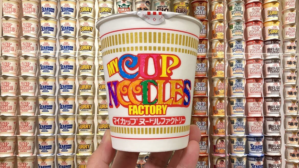 Cup Noodle Museum, Factory Making Original Cupnoodles in Yokohama JAPAN