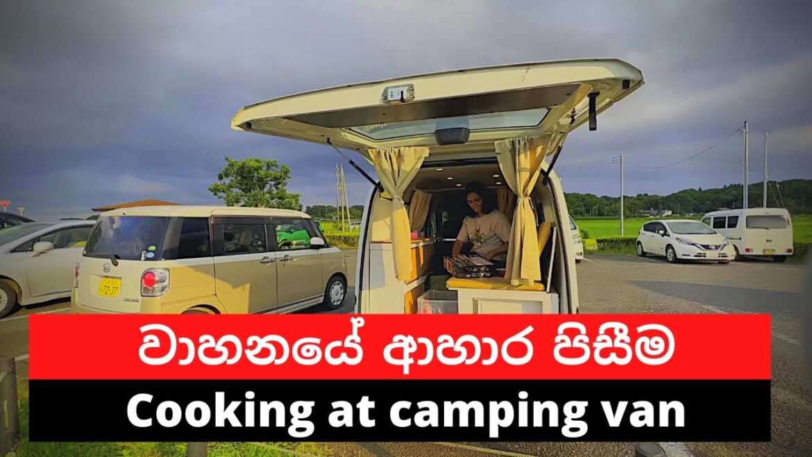 cooking at camping van | වාහනයේ ආහාර පිසීම  Sinhala travel vlog  #salindasenarath