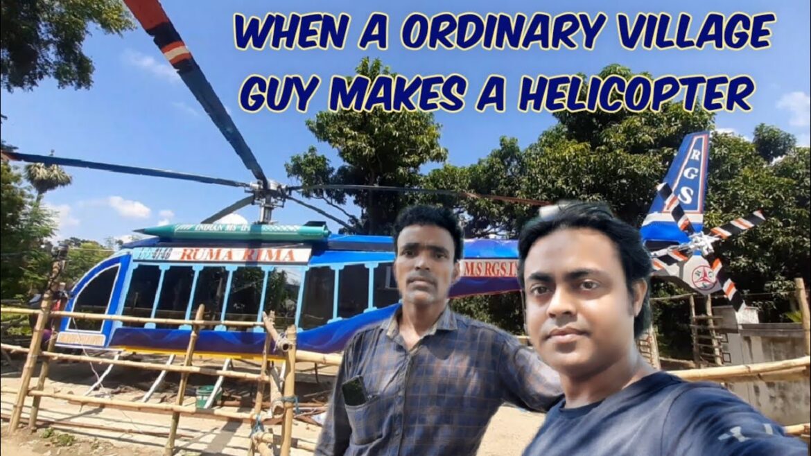 When a ordinary village guy makes a helicopter| Ghola Helicopter | Burdwan| Rejaul Seikh Helicopter