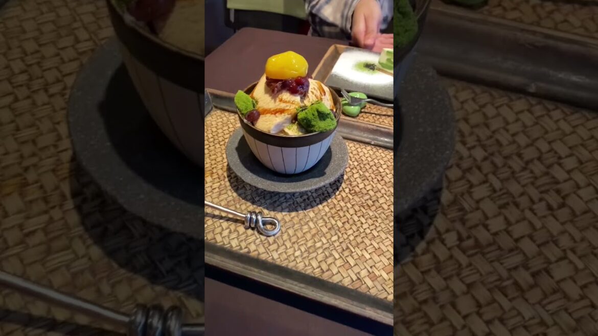 Roasted soybean flour sundae #shorts