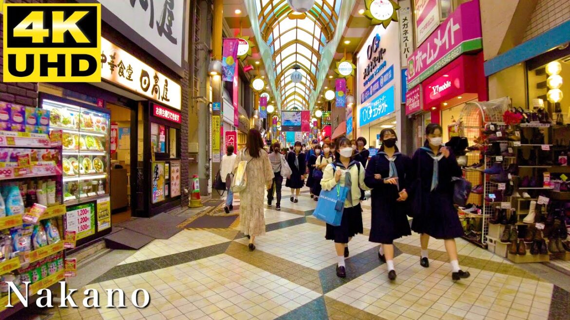 【4K】中野と中野ブロードウェイ散歩 Walk in Nakano - Japan Tourism #ASMR #TOKYO #Nakano