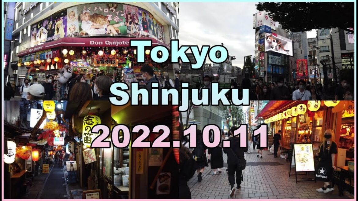 도쿄 - 신주쿠 10월 11일 무비자 여행 완전 개방 첫날! 신주쿠의 모습은? [sub]