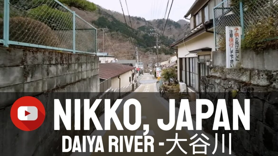 Japan 4k walk at Nikko - Small Japanese Town - Virtual TOUR