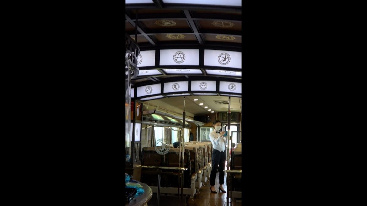 Japan Travel: TRAIN FULL OF GORGEOUS DECORATION - Amakusa Trip by Limited Express A Train #shorts