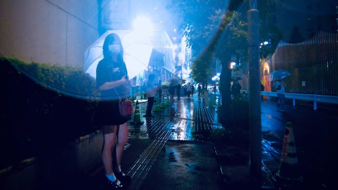 【新大久保】Tokyo Rainy Night Walk - Shin-Okubo to Shinjuku (▶ 60 min) | 4K  新宿 東京散歩 September, 2022