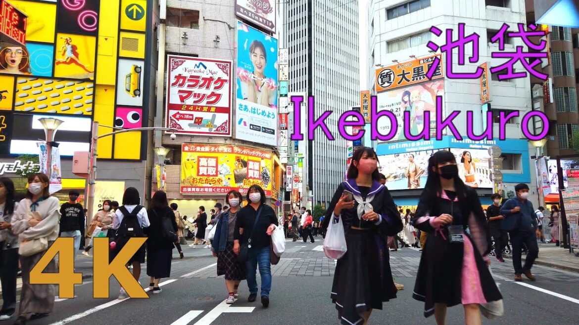 【4k】Tokyo walk-Ikebukuro🌺池袋を散歩