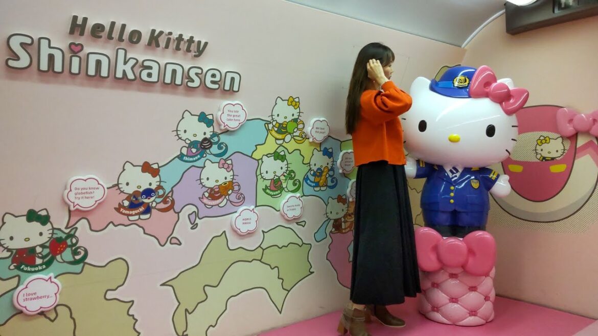$80 Kawaii Hello Kitty Shinkansen (Bullet Train) Japan, One Round Trip per Day from Osaka to Hakata