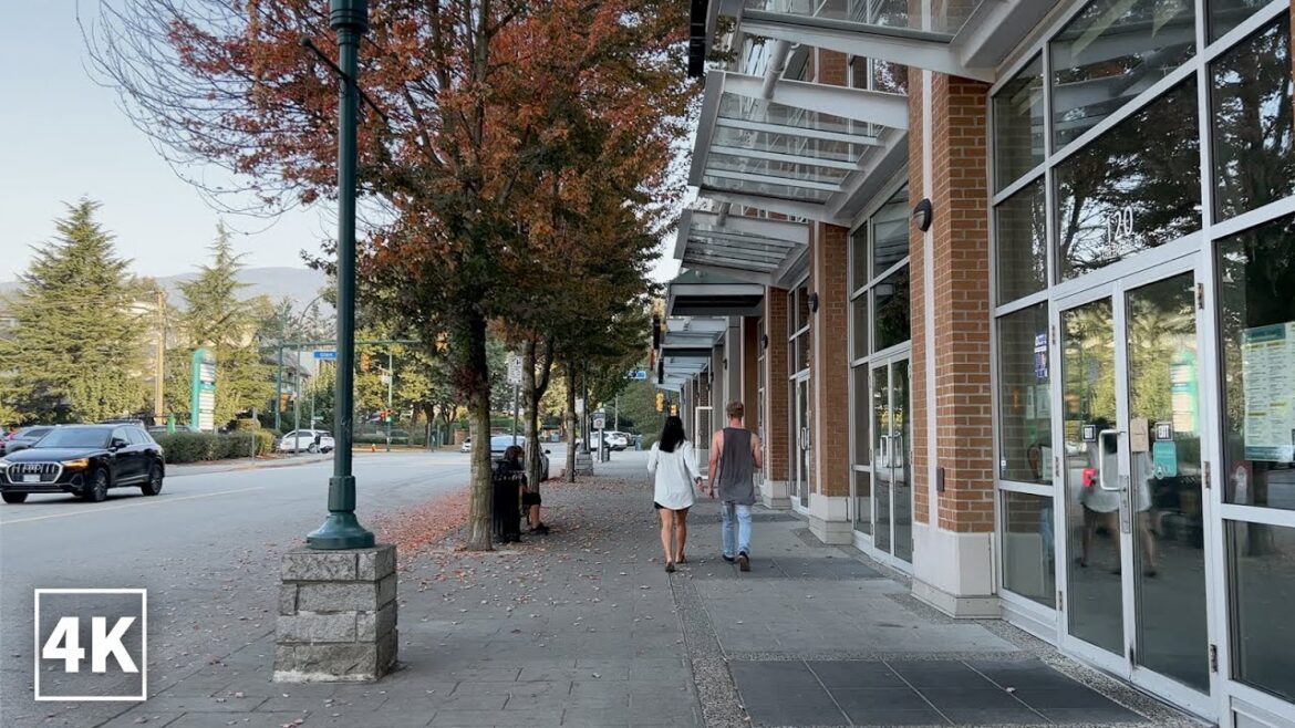 【4K】A Walk in Canada - Coquitlam Vancouver Autumn Walking Tour| 1Hour Walk