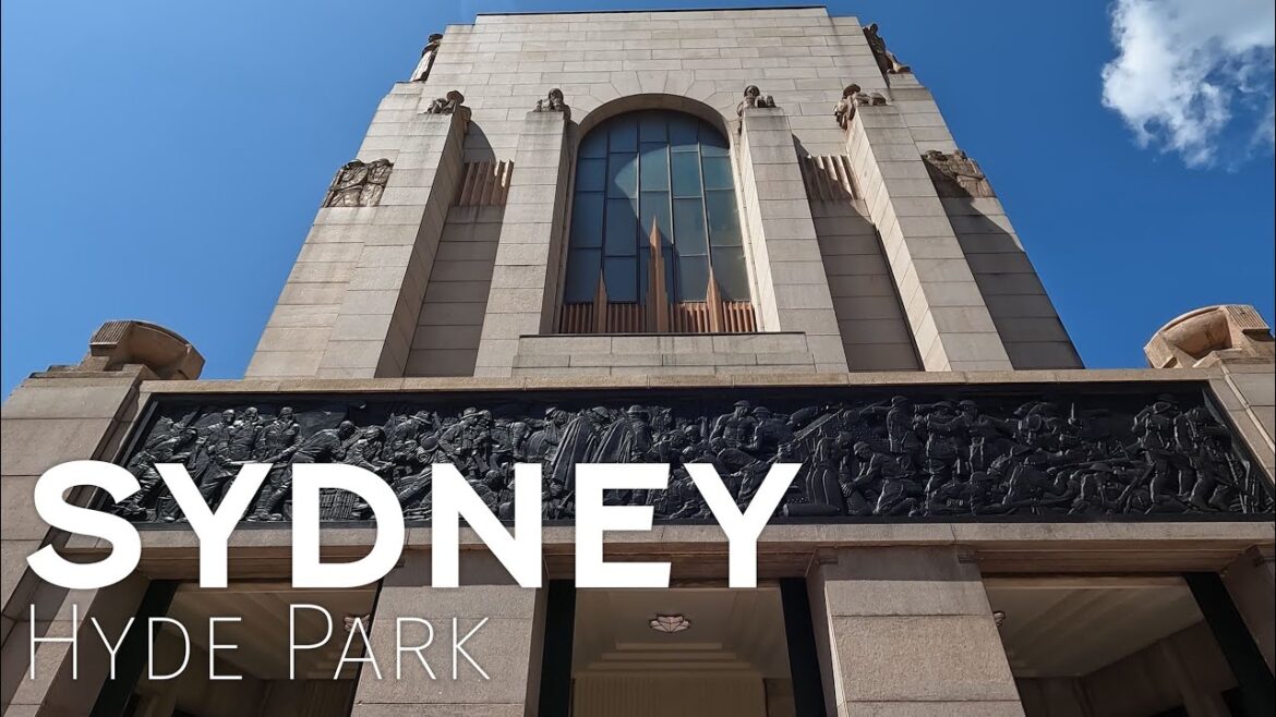 🇦🇺 HYDE PARK & ANZAC MEMORIAL Sydney, Australia | Walking Tour 2022【4K】