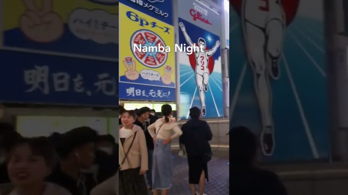 【Osaka 💖】Namba Night Walk ASMR 오사카 โอซาก้า #shorts