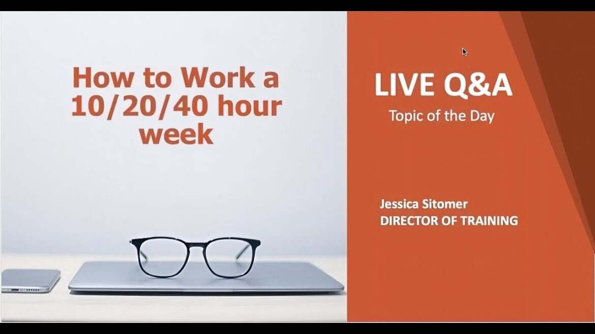 Webinar - How To Work A 10 / 20 / 40 Hour Week