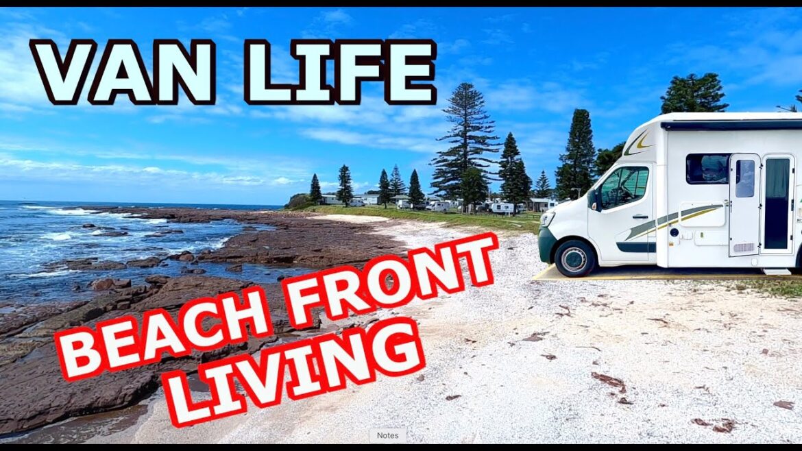 VAN LIFE BEACH FRONT LIVING. Getting away in the van staying right on the beach. #vanlifebeachfront