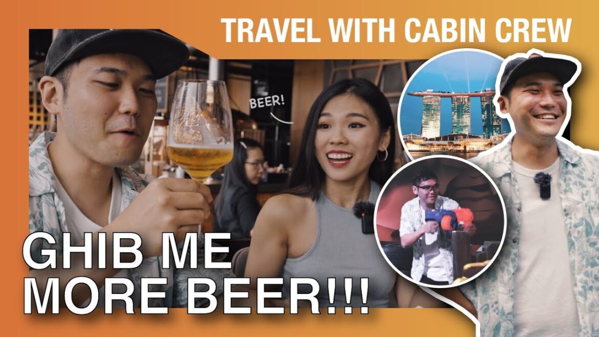 🍺 Brewtiful Day at Marina Bay 🇸🇬 | TravelWithCabinCrew EP4 ft. Ghib Ojisan