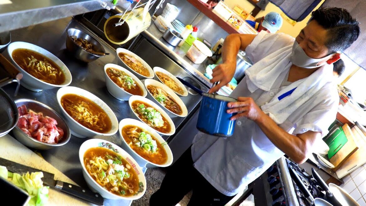 Countryside Shoyu ramen uses 200KG EVERDAY! Super Sized GYOZA
