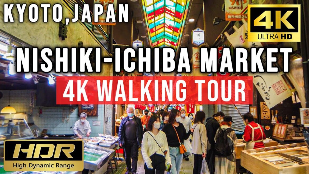 【4K Kyoto Walk】KYOTO Walk Tour - Nishiki-Ichiba Market - / 錦市場【The Most Famous Market in Kyoto】
