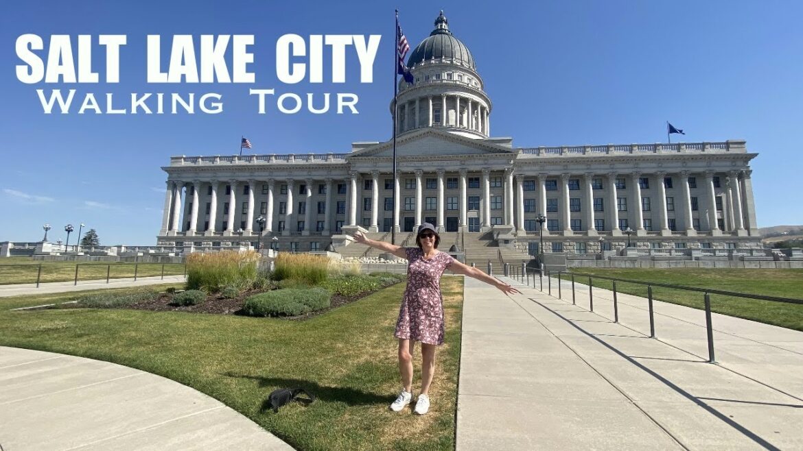 Salt Lake City Walking Tour plus bathing in Salt Lake / USA July 2022