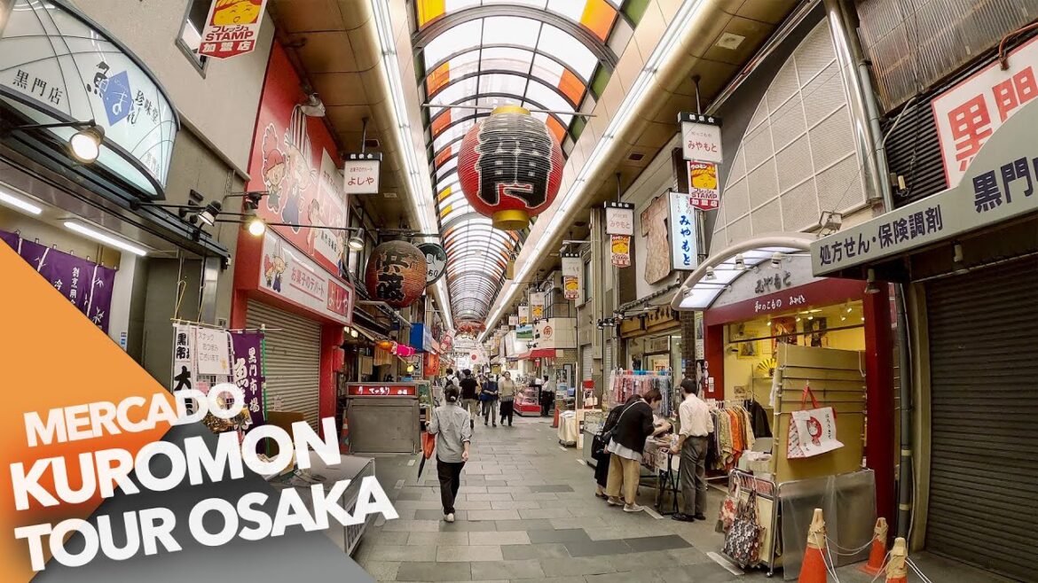 TOUR REMOTO POR EL MERCADO TRADICIONAL DE KUROMON EN OSAKA TOUR REMOTO POR EL MERCADO TRADICIONAL DE KUROMON EN OSAKA