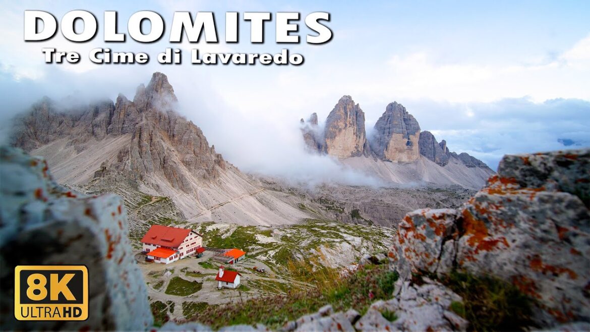 Dolomites Tre Cime Di Lavaredo ( Drei Zinne ) Italy 8K Dolomites Tre Cime Di Lavaredo ( Drei Zinne ) Italy 8K