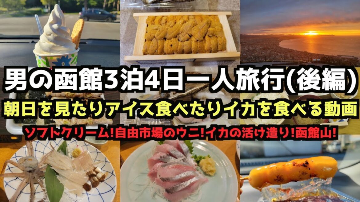 【北海道グルメ旅行】男の函館3泊4日一人旅行(後編)　#北海道 #北海道旅行   #函館 #トラピスト修道院 #函館イカ