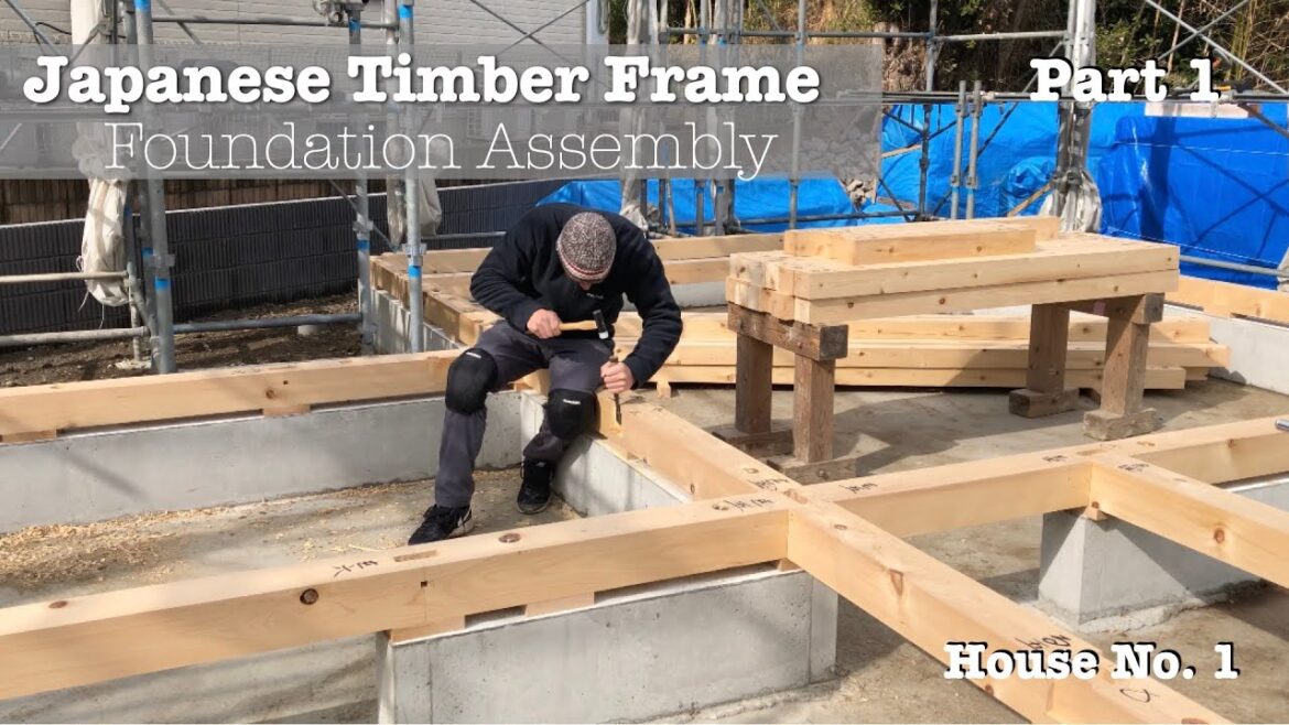 Foundation Assembly – Japanese Joinery Timber Frame Construction – House No. 1 – Part 1 in Hayama Foundation Assembly - Japanese Joinery Timber Frame Construction - House No. 1 - Part 1 in Hayama
