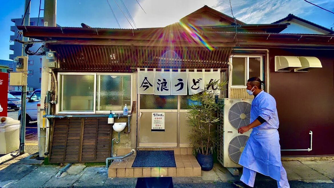 開店→即満席！早朝から人が詰めかける幻の肉うどん「どきどきうどん」の名店「今浪うどん」｜Morning at a popular udon restaurant｜福岡 グルメ 肉うどん｜