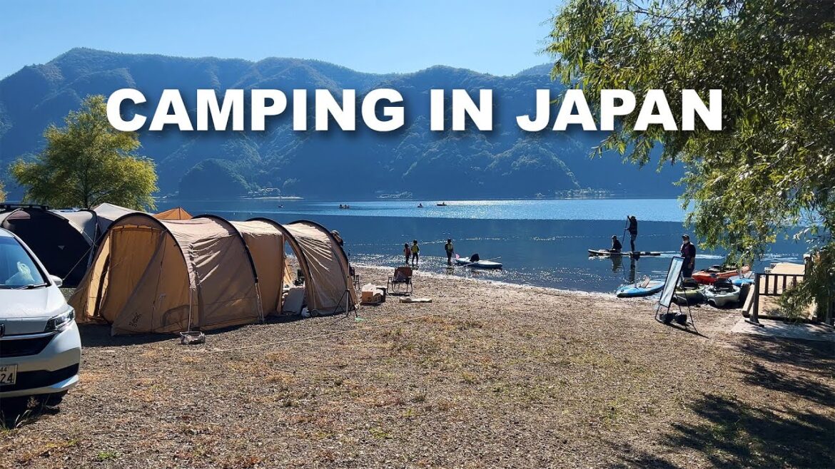 Morning Camping Site Walking near Fuji Mountain in Japan 4K Morning Camping Site Walking near Fuji Mountain in Japan 4K