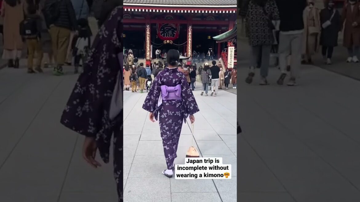 An Indian girl wearing kimono in Japan👘🇯🇵 #ytshorts #shortvideo #traveljapan #japantravel