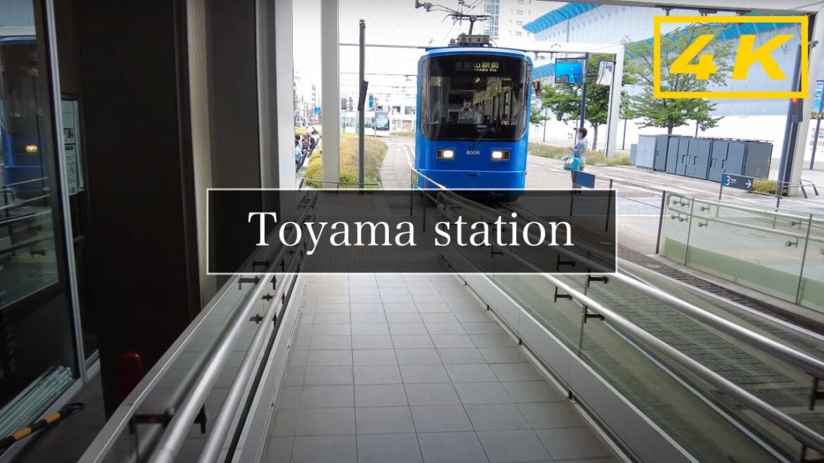 【4K】Toyama station, Toyama Castle park, Toyama - Daytime Walk Tour