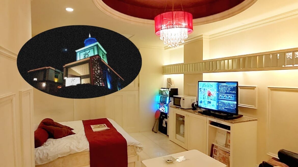 【Love Hotel in Japan🇯🇵】Drive Thru Style | Full Amenities | You don't have to pack toiletries!