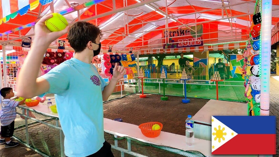 $.01 Fair Games at the Marikina Riverbanks Carnival, Philippines 🇵🇭