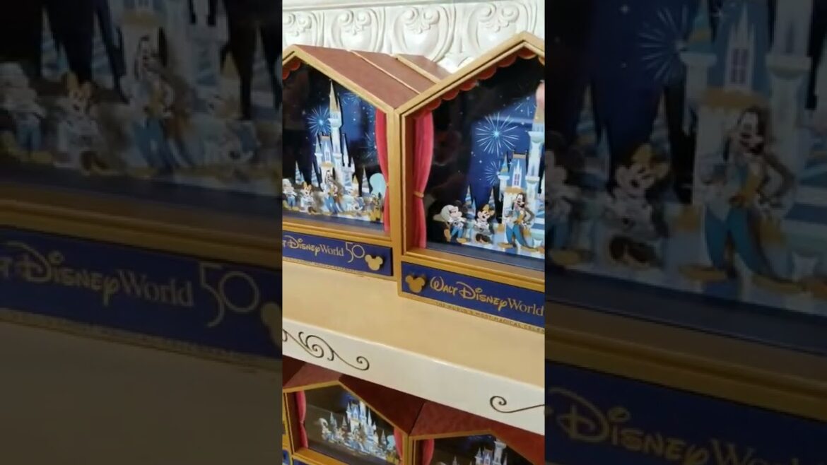 Disney's Magic Kingdom Emporium find - 50th Anniversary Musical Jewelry Box #shorts #disneymerch