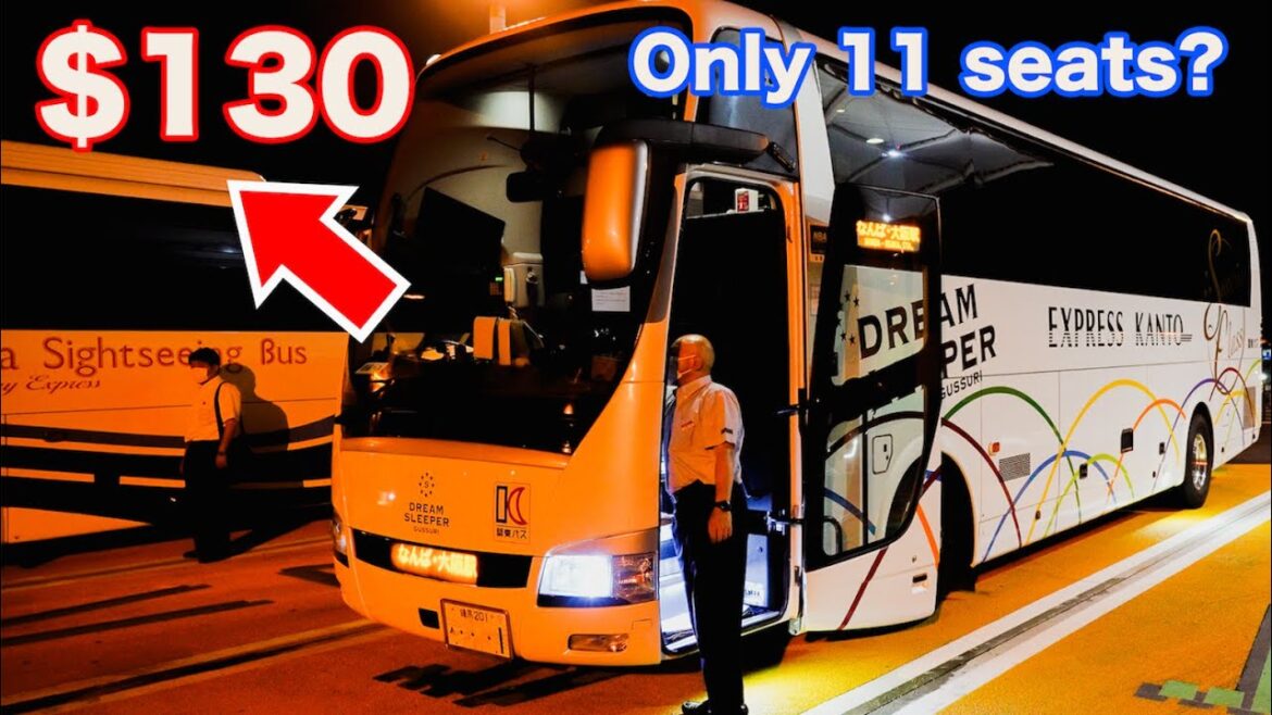 Riding the MOST LUXURIOUS bus in Japan from  Tokyo to Osaka | Travel in Japan Vlog | Dream Sleeper