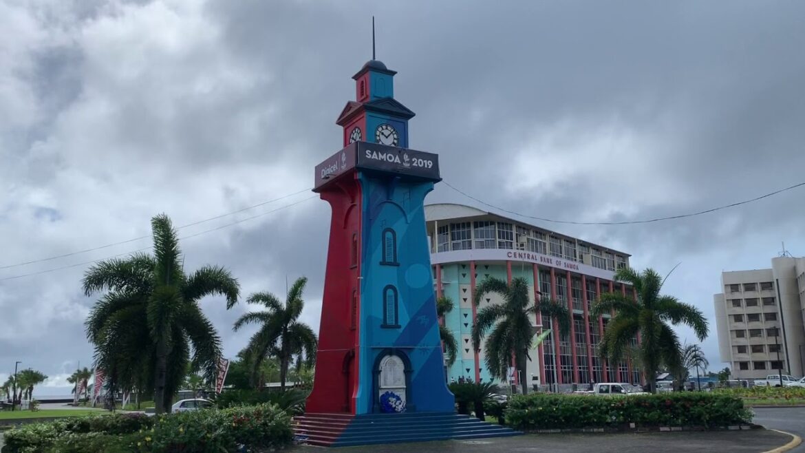 Walking Around Apia In Samoa