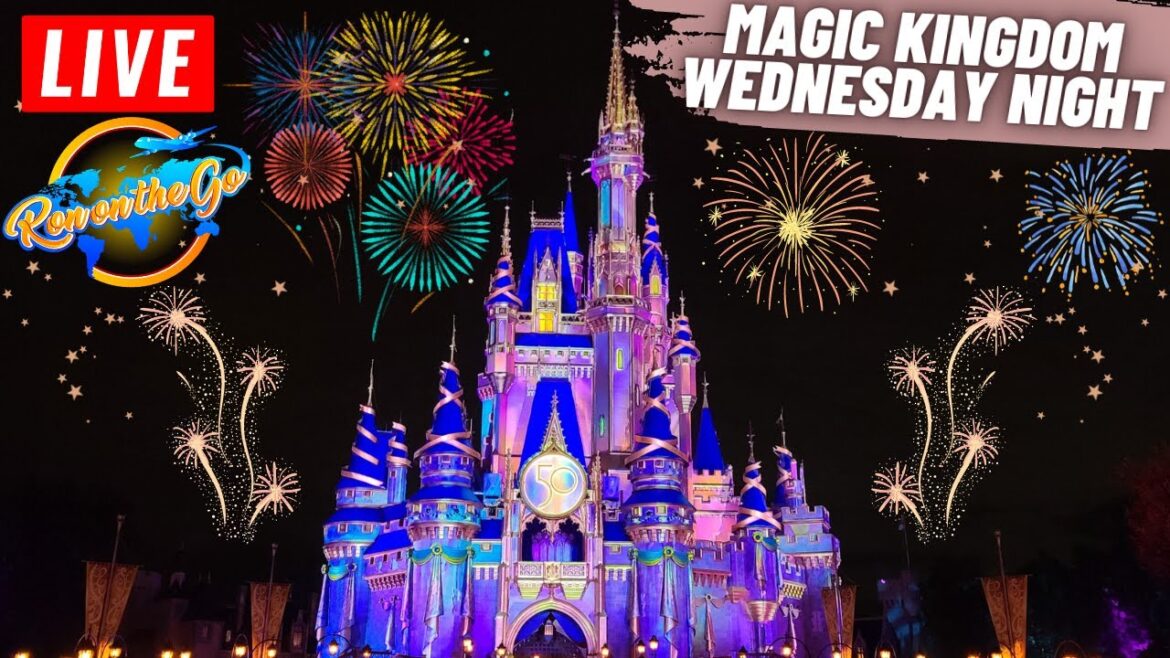 🔴 LIVE: MAGIC KINGDOM WEDNESDAY ENCHANTMENT FIREWORKS SHOW AND RIDING SOME RIDES