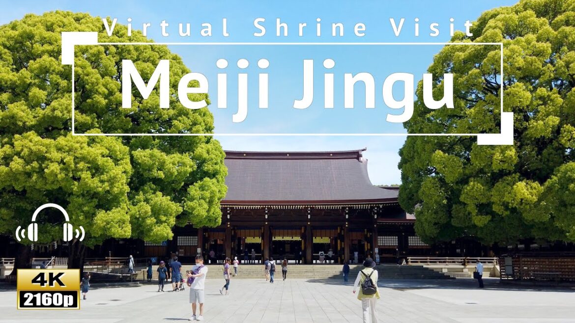 [4K/Binaural Audio] Virtual Shrine Visit: Meiji Jingu - Tokyo Japan