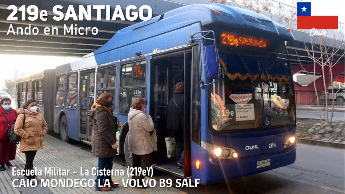 Viaje 219e TRANSANTIAGO Super Expreso en bus articulado CAIO MONDEGO LA Volvo B9 SALF Ando en Micro