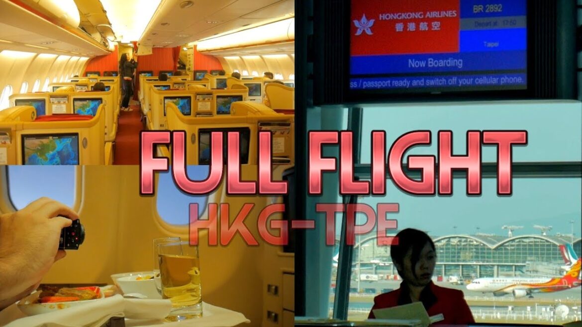 Full Flight Business Class Review Hong Kong Airlines HX282 to Taipei Full Flight Business Class Review Hong Kong Airlines HX282 to Taipei