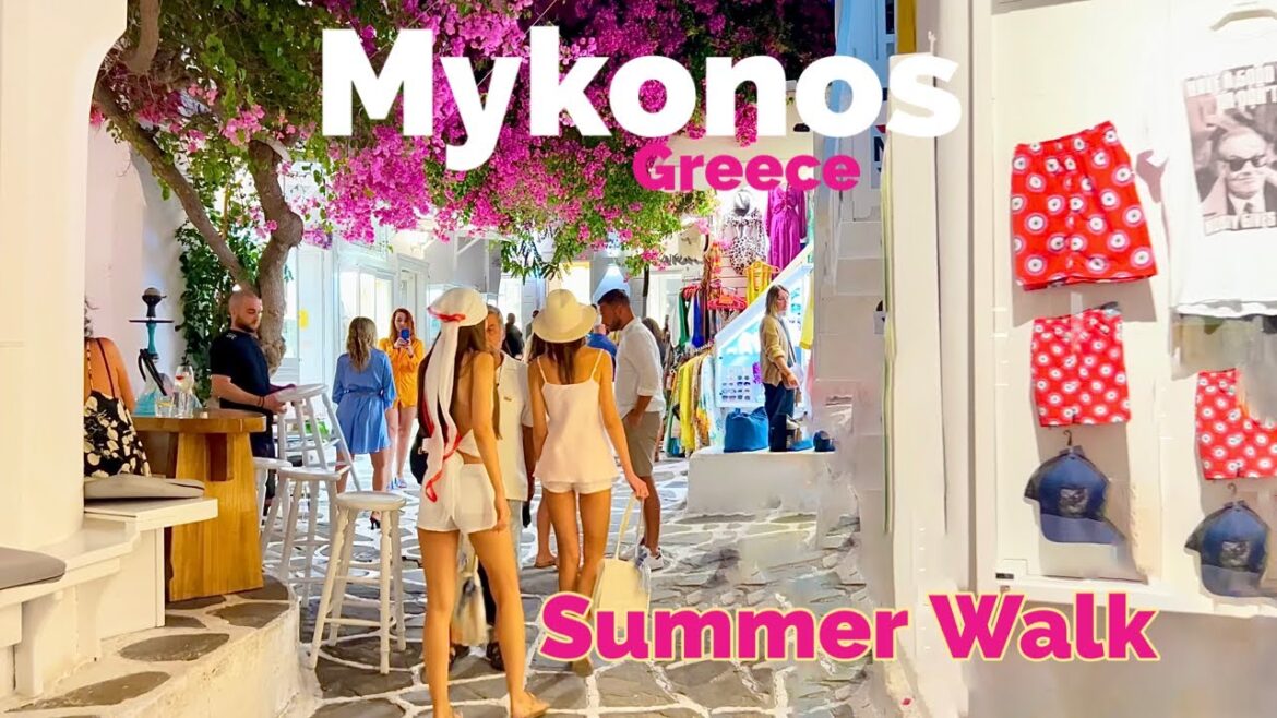 Mykonos, Greece 🇬🇷 - Summer Walk 2022 - 4K 60fps HDR