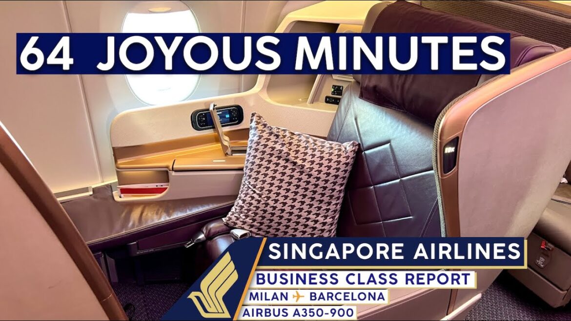 SINGAPORE AIRLINES A350 Business Class 🇮🇹⇢🇪🇸【4K Trip Report Milan to Barcelona】Europe's BEST! SINGAPORE AIRLINES A350 Business Class 🇮🇹⇢🇪🇸【4K Trip Report Milan to Barcelona】Europe's BEST!