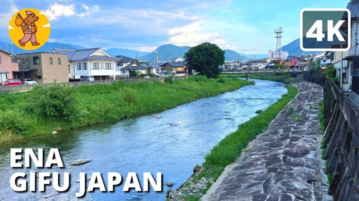 【4K】Ena, Gifu 恵那 - Japan Countryside Walking Tour