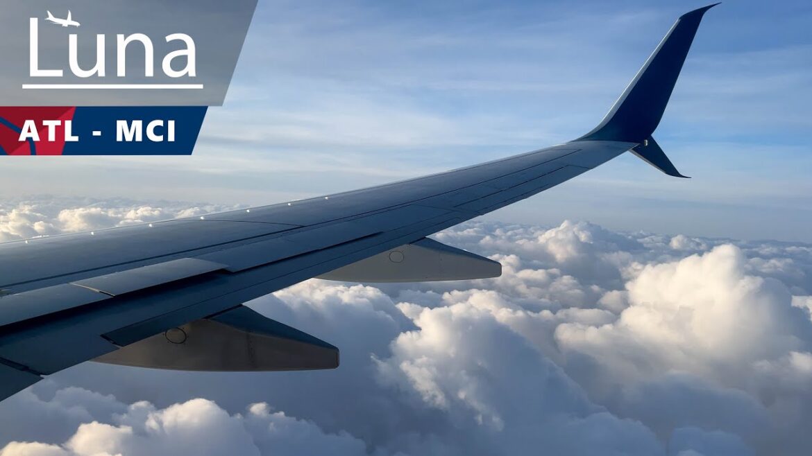 Delta Airlines Boeing 737-900 Flight From Atlanta to Kansas City Delta Airlines Boeing 737-900 Flight From Atlanta to Kansas City